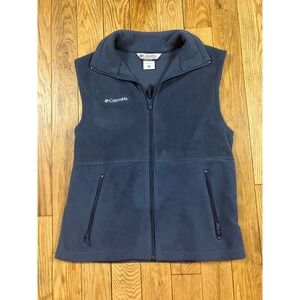 Columbia Fleece Vest Youth Size‎ 18/20 Blue Full Zip Sleeveless